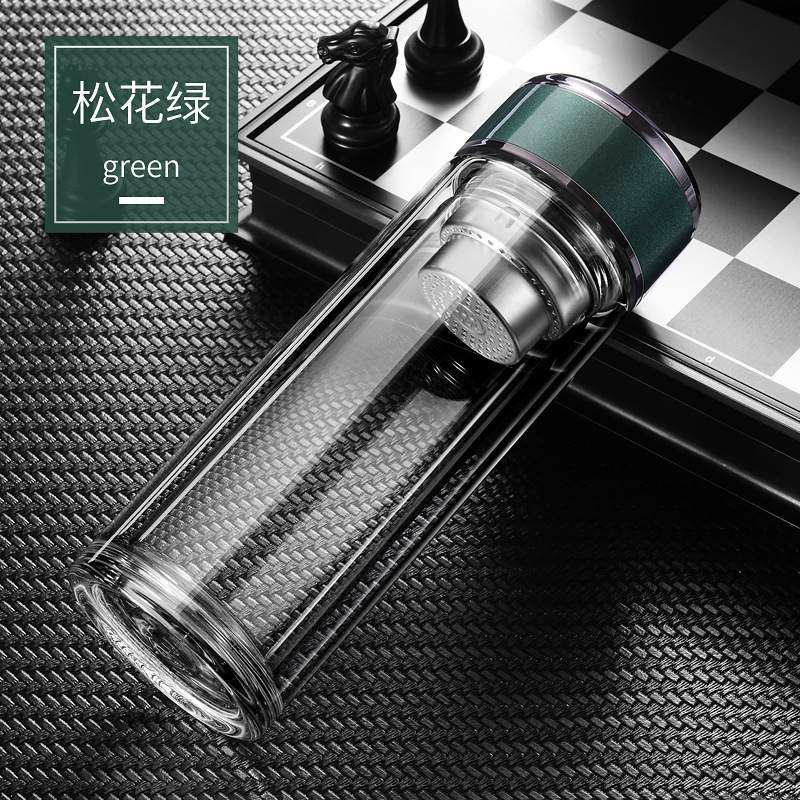 新款玻璃杯双层隔热透明水杯304滤网广告礼品创意杯子茶杯,餐饮具,玻璃杯,淘宝优惠券,粉丝福利购,淘宝优惠卷