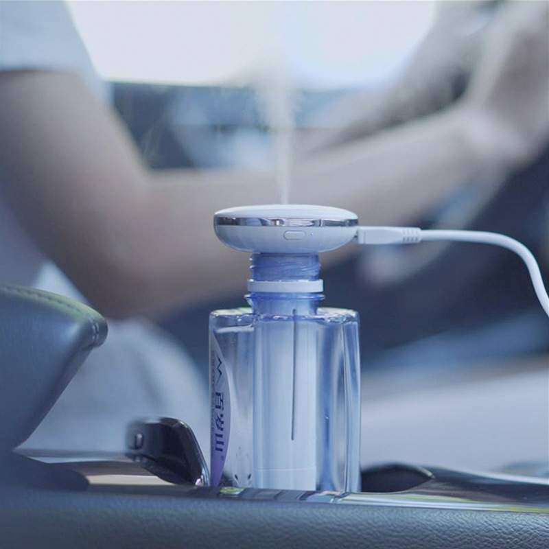 usb加湿器矿泉瓶无水箱办公室桌面大雾量家用车载空气补水仪礼品