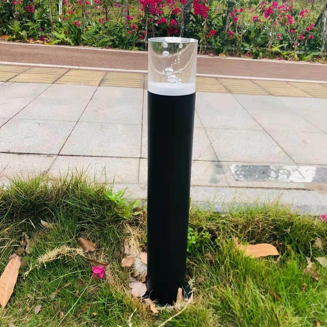 现货led户外草坪庭院灯7W亚克力圆柱形气泡景观草地灯源头厂家