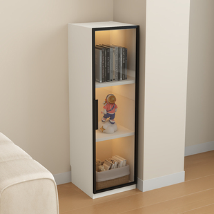 夹缝收纳柜定制柜子20cm窄边柜超薄收纳柜墙边小窄柜30cm薄柜书柜