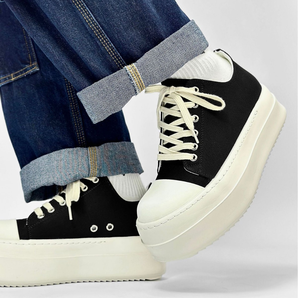 欧洲站厚底板鞋女款新款男士增高休闲板鞋男款舒适潮流英伦风鞋子