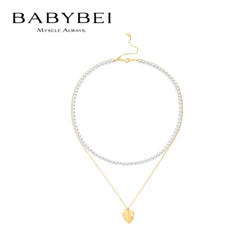 BABYBEI初贝龟背竹项链