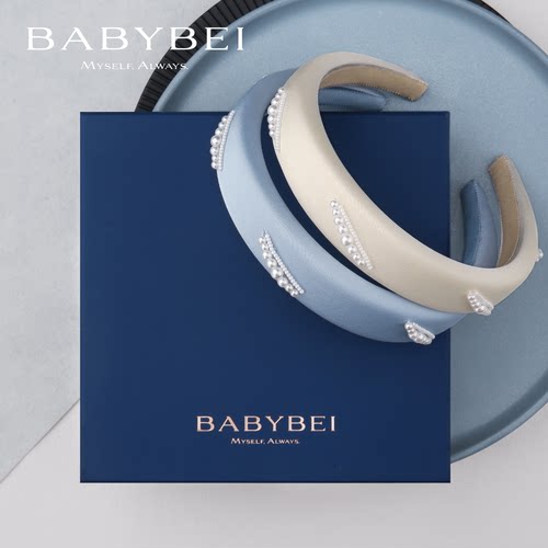 BABYBEI初贝丝丝珍珠宽版发箍