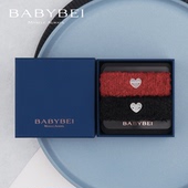 陈乔恩同款 BABYBEI初贝毛毛母贝中号掰掰夹发夹时尚 优雅红色新年
