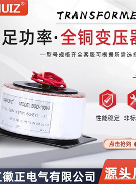 监控电源环形隔离变压器BOD-100W/250VA环牛音响功放220变24v电压