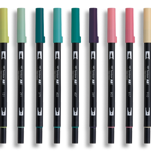 不是闷推荐 日本Tombow蜻蜓ABT软头笔温柔新色水彩毛笔初学者手绘笔儿童学生绘画彩笔蜻蜓BRUSH笔