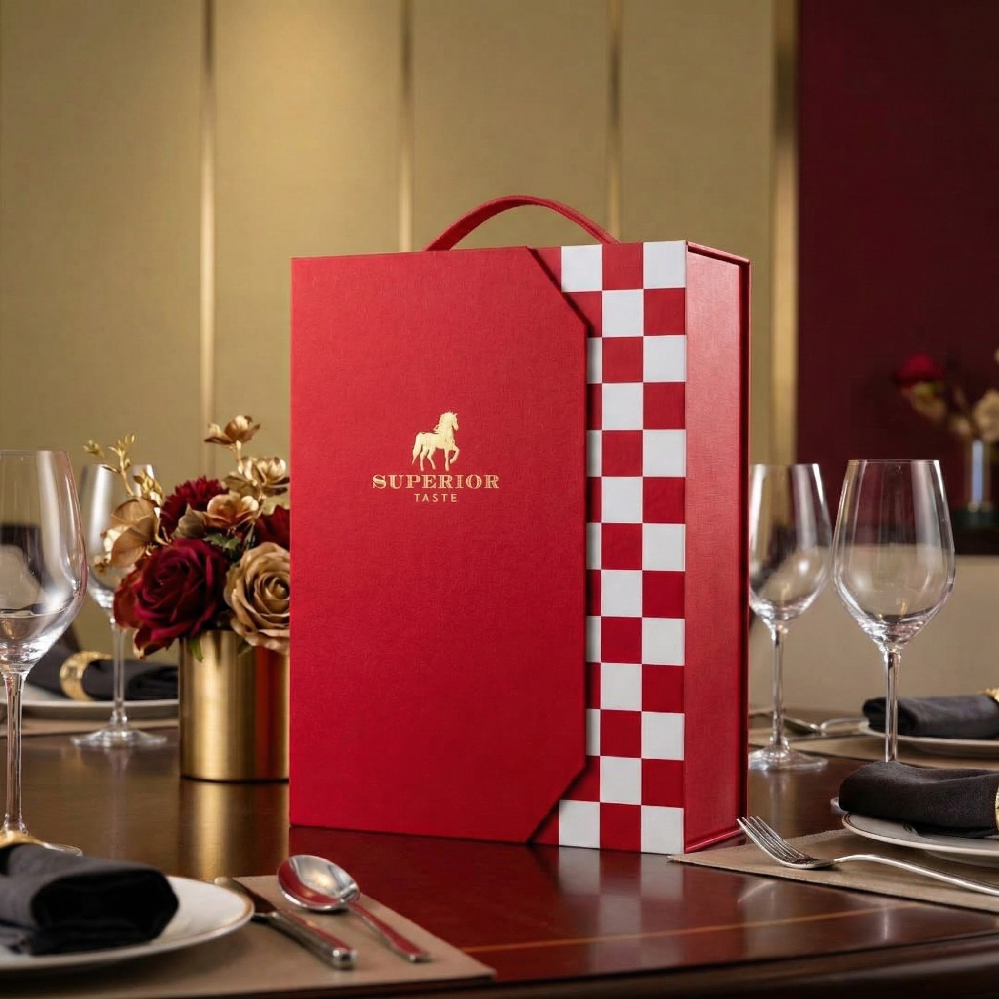 新款包装盒优质自主实拍图过年红酒礼盒2025年可装双支酒盒包邮,餐饮具,酒盒,淘宝优惠券,粉丝福利购,淘宝优惠卷