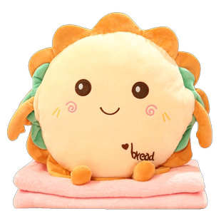 抱枕被子两用毯子车载办公室卧室空调被学生午睡枕客厅沙发靠背垫