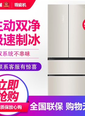 容声方糖双净制冰BCD-513P60FZBAX法式门超薄嵌入变频冰箱等级机