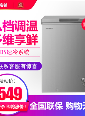 未开封容声BD/BC-145Z10HNLAK单门冰柜节能减霜除菌家用单温冷柜