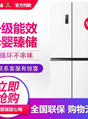 Ronshen/容声 BCD-501WD18FP 风冷无霜1级变频十字对开门冰箱白色