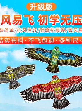 潍坊风筝新款大人专用高端微风易飞高质量成人儿童大型老鹰风筝
