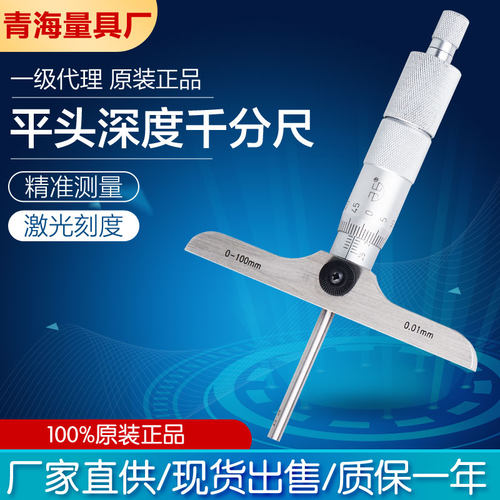 青海平头深度千分尺青量