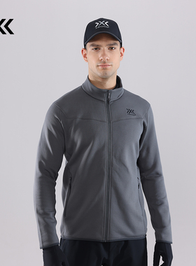 x-bionic 旷野行云立领开衫 男 保暖四向弹抓绒外套中间层