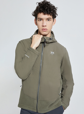 X-BIONIC 旷野抓绒连帽棉服男 保暖棉服滑雪中间层/外套男金标P棉