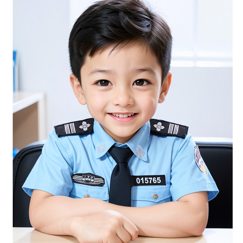 圣诞儿童警察服套装男童年终大促