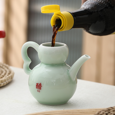 油壶酱油醋壶调料瓶醋罐油瓶陶瓷日式醋瓶油罐壶家用漂亮创意商用