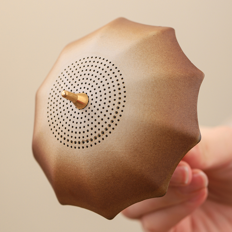 茶漏茶滤茶道配件创意雨伞架子陶瓷茶渣过滤器泡茶分茶器茶水分离