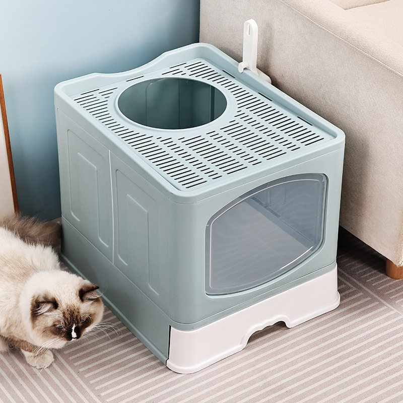 全封闭超大号可折叠猫砂盆厕所防外溅抽屉式封闭式宠物用品盒