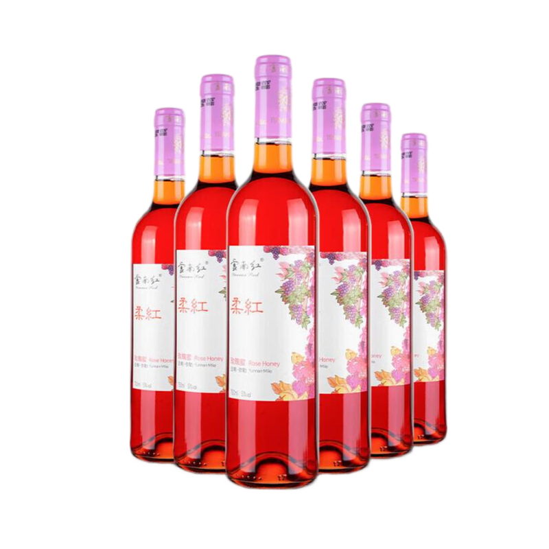 云南红肉红5度甜酒整箱