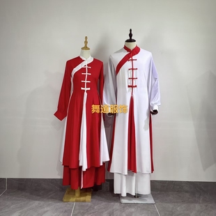 定制咏春蹈舞演出服开场舞新太极男女表演服群舞古风武侠艺考服装