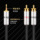 YYTCG fever grade hifi6N с серебряным покрытием AUX3,5 мм для подключения к двойной головке lotus 3,5 аудиокабель 2RCA с двумя точками, мобильный телефон, компьютер, подключенный к кабелю усилителя мощности сабвуфера, позолоченный разъем mini 2