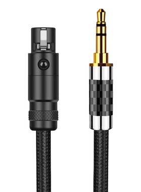 3.5mm转迷你mini卡侬母头音频线