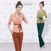 中长袖 足浴技师服桑拿工衣装 2369 美容养生工作服套装 2022新款