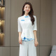 新芝依彩美容院工作服女改良式 沐足采耳养生会所工衣3826 汉服中式