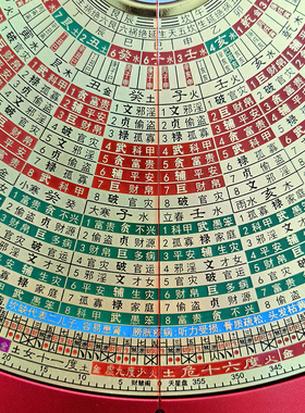 财慧阁 9寸 10寸天星罗盘 九星罗盘高精度纯铜专业盘 简单好用