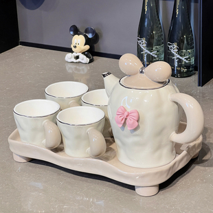 家用客厅高级感水具水杯杯子乔迁新居礼品 轻奢水壶茶杯杯具套装
