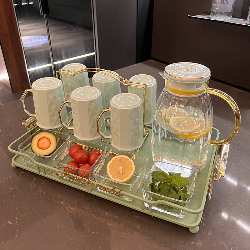 启派现代简约杯子套装轻奢高档家用客厅待客水具水杯茶具茶杯整套