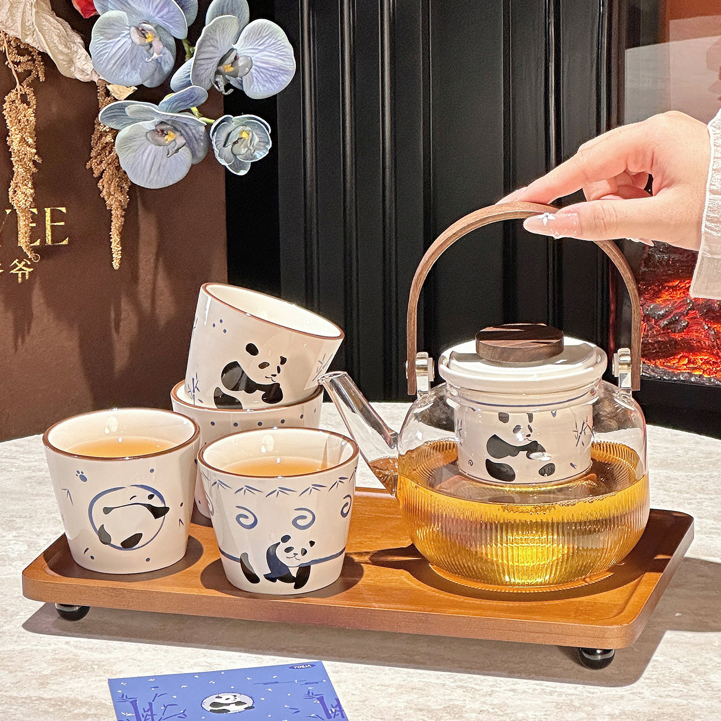新居乔迁茶杯茶具套组家用客厅待客水具杯具轻奢高档茶壶杯子礼盒