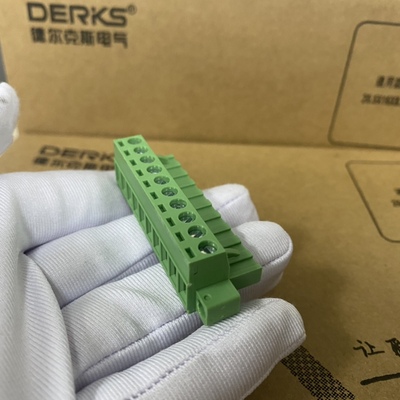 DERKS德尔克斯厂家直销对接插拔式接线端子YC101-508-10P公头