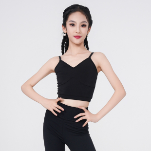 歌瑞亚拉丁舞服女少儿童新款百搭基础吊带练习服上衣打底内衣