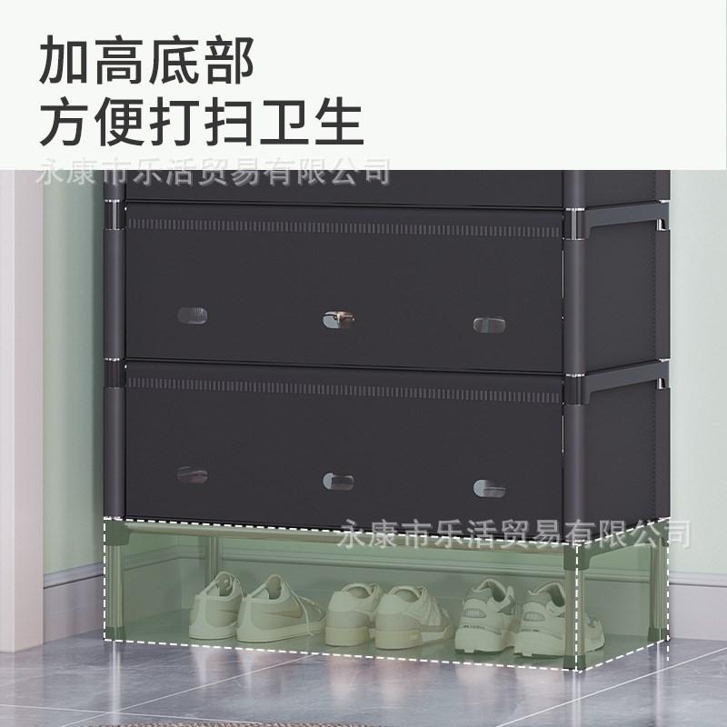 简易多层组合折叠鞋架子宿u舍出租屋家用门口外楼道防尘鞋柜好物