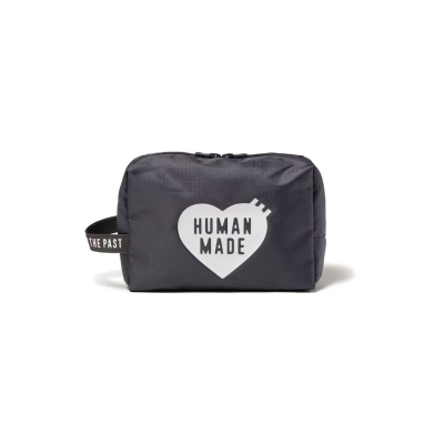 HUMAN MADE VANITY POUCH 爱心印花轻便防撕裂收纳包洗漱包化妆包