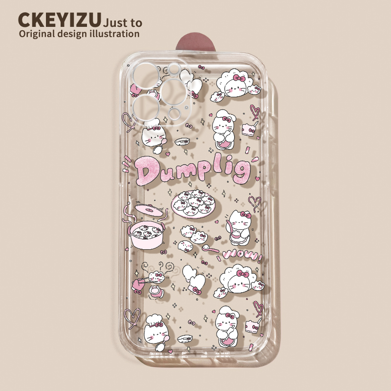 适用于苹果15promax手机壳iPhone14pro新款13mini保护套11/12可爱卡通se3透明6s软硅胶7/8p防摔xsmax猫咪plus