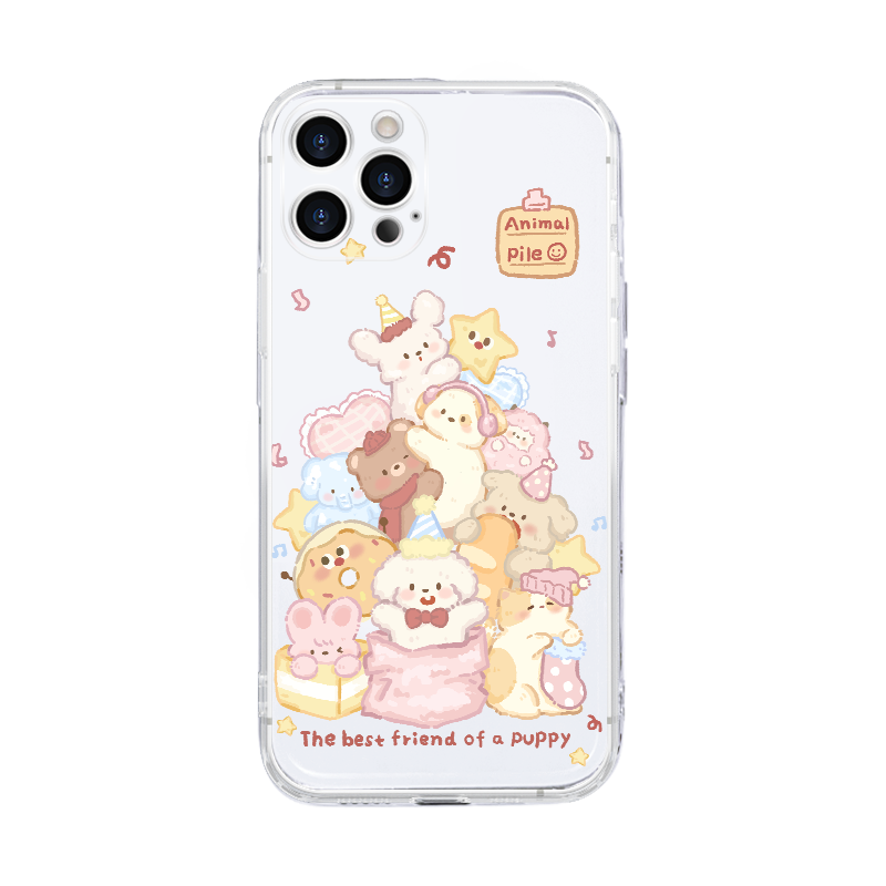 适用于苹果16手机壳iPhone14promax可爱卡通15plus硅胶17pro小熊11/12/13mini全包7/8