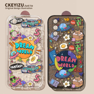 neo2软硅胶gt2pro透明q2 q3pro外星人q5i 全包10pro防摔gt大师探索版 适用真我gtneo5手机壳oppo趣味卡通11pro
