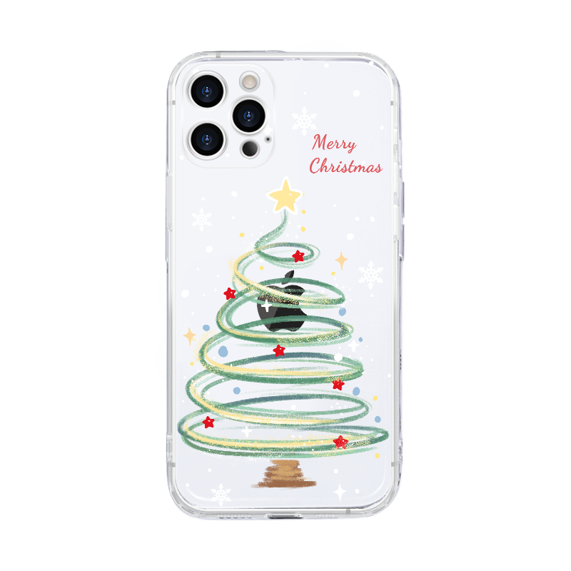 适用于苹果15promax手机壳iPhone17pro新款16plus圣诞树13雪花12mini透明14软11硅胶7/8