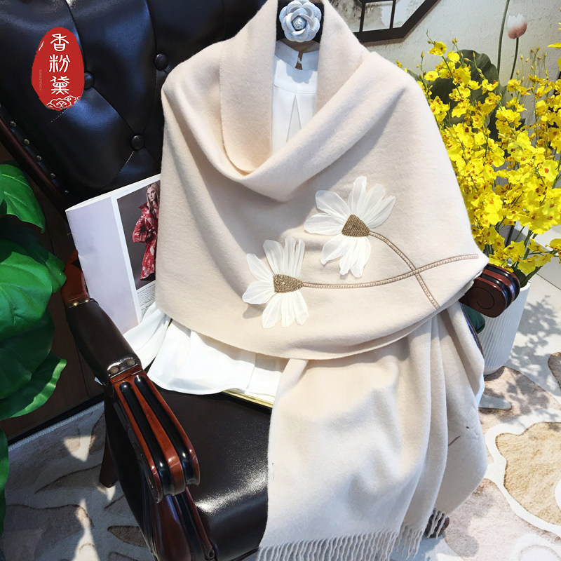秋冬季保暖高档国风绣花羊毛围巾旗袍披肩送妈妈长辈婆婆节日礼物,服饰配件/皮带/帽子/围巾,围巾/丝巾/披肩,淘宝优惠券,粉丝福利购,淘宝优惠卷
