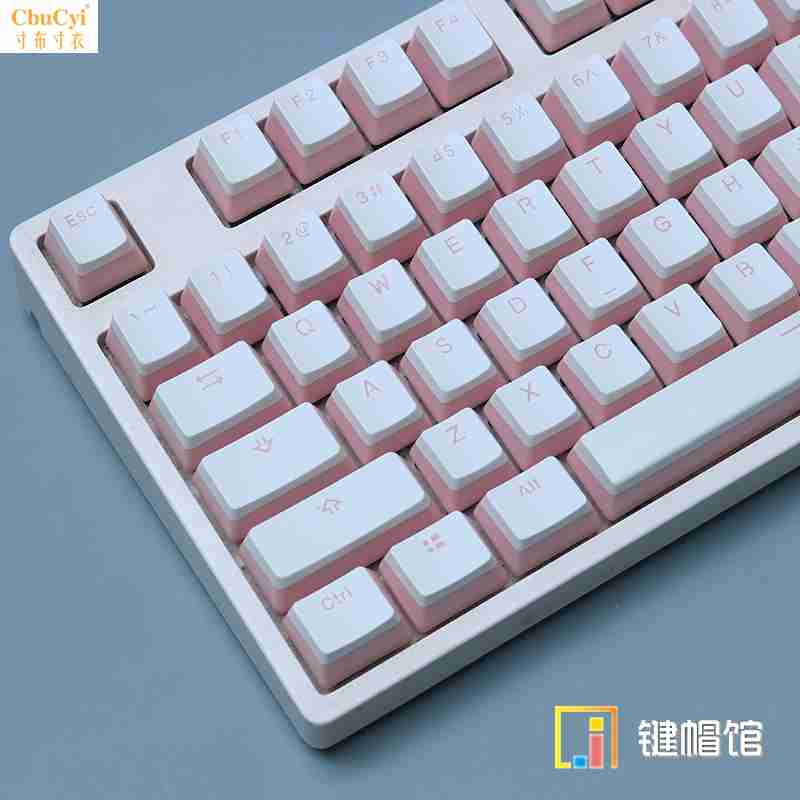 PBT双层 皮奶 布丁键帽 OEM高度104键 粉色白色键帽机械键盘键帽在类目 电脑硬件/显示器/电脑周边, 键盘中 - 来自Buy2taobao.com提供专业的淘宝代购服务