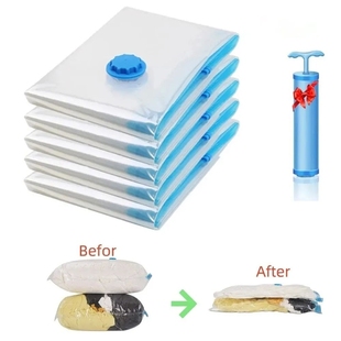 Vacuum Bag For 1PC Storage Border Clothes Transparent
