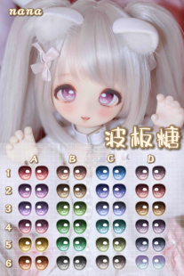 【nana】水贴眼BJD/MDD/tinyfox/二次元卡通眼珠，工期15天