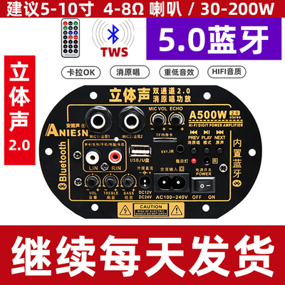 大功率双声道蓝牙立体声功放板