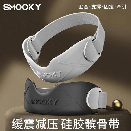 SMOOKY缓震减压硅胶髌骨带男女膝关节损伤专业篮球羽毛球运动护膝