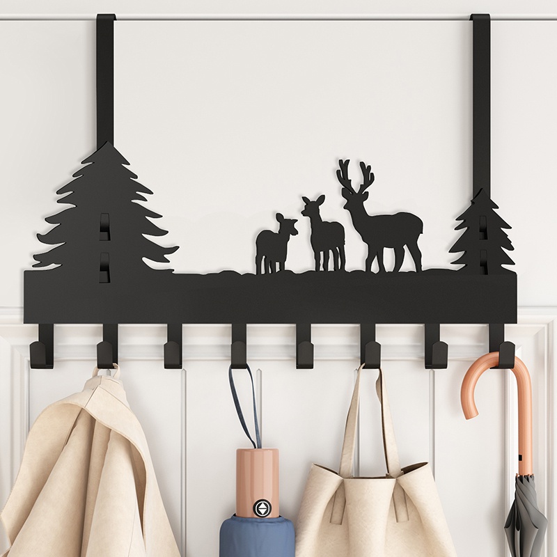 Rear adhesive hook punch-free wall door back wall mount st