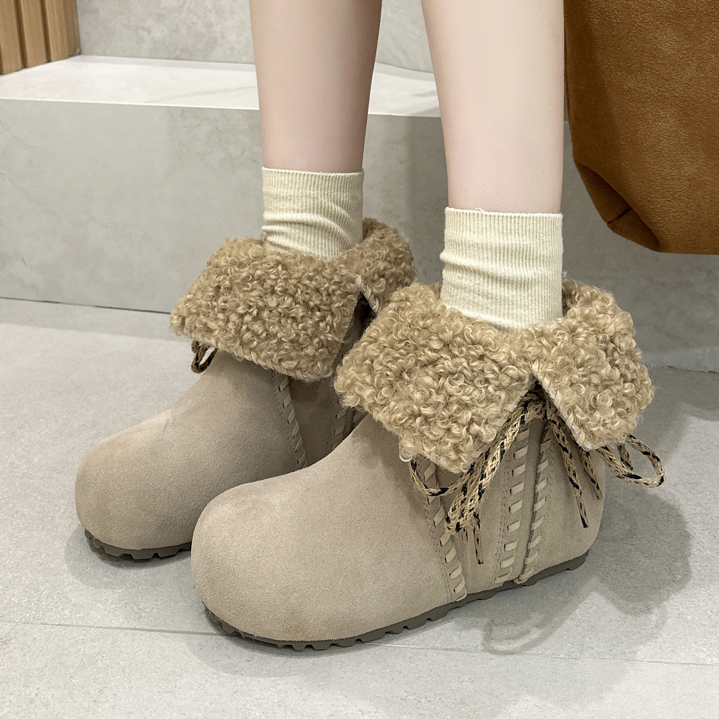 巨好看两穿雪地靴女2025新款爆款