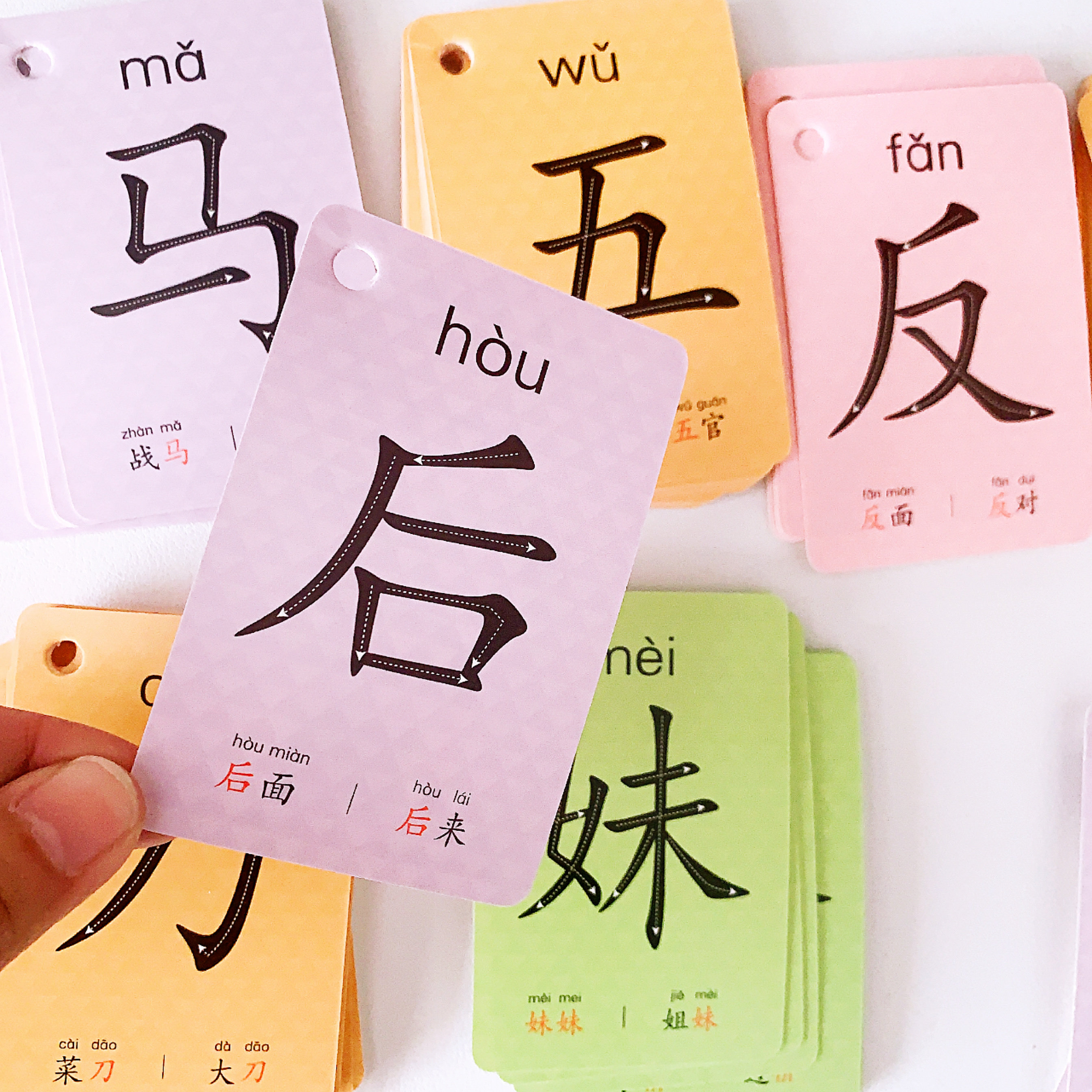 识字卡片0-3-6岁早教学龄前儿童启蒙汉字象形看图认字卡